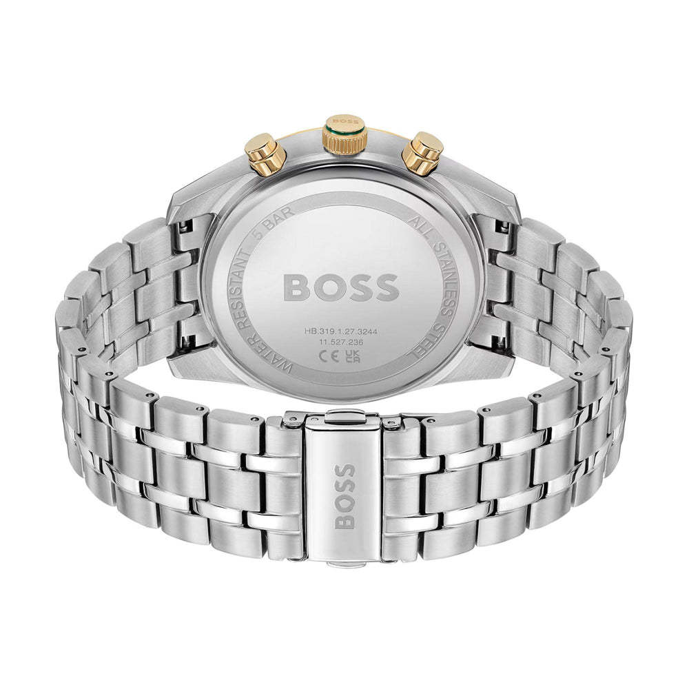 Hugo Boss Green Two Dial Chronograph Watch 6
