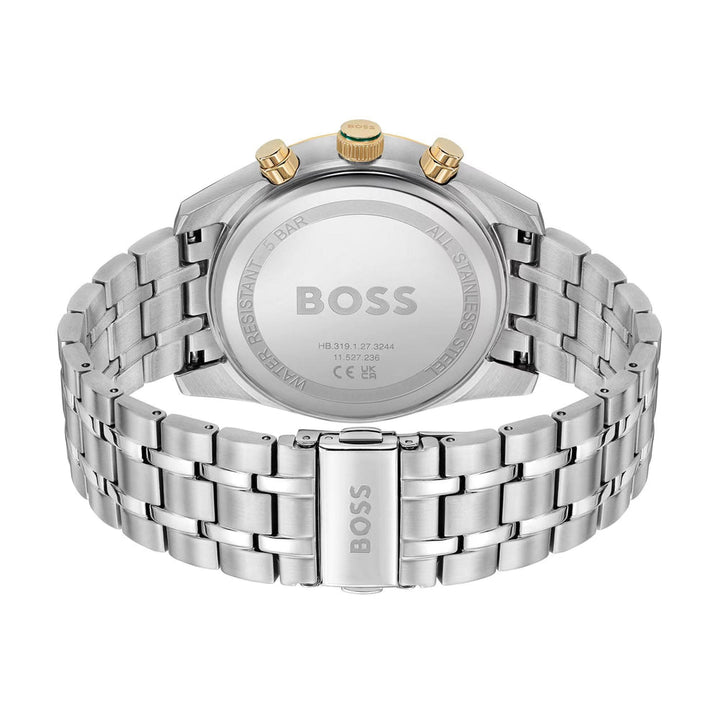 Hugo Boss Green Two Dial Chronograph Watch 6