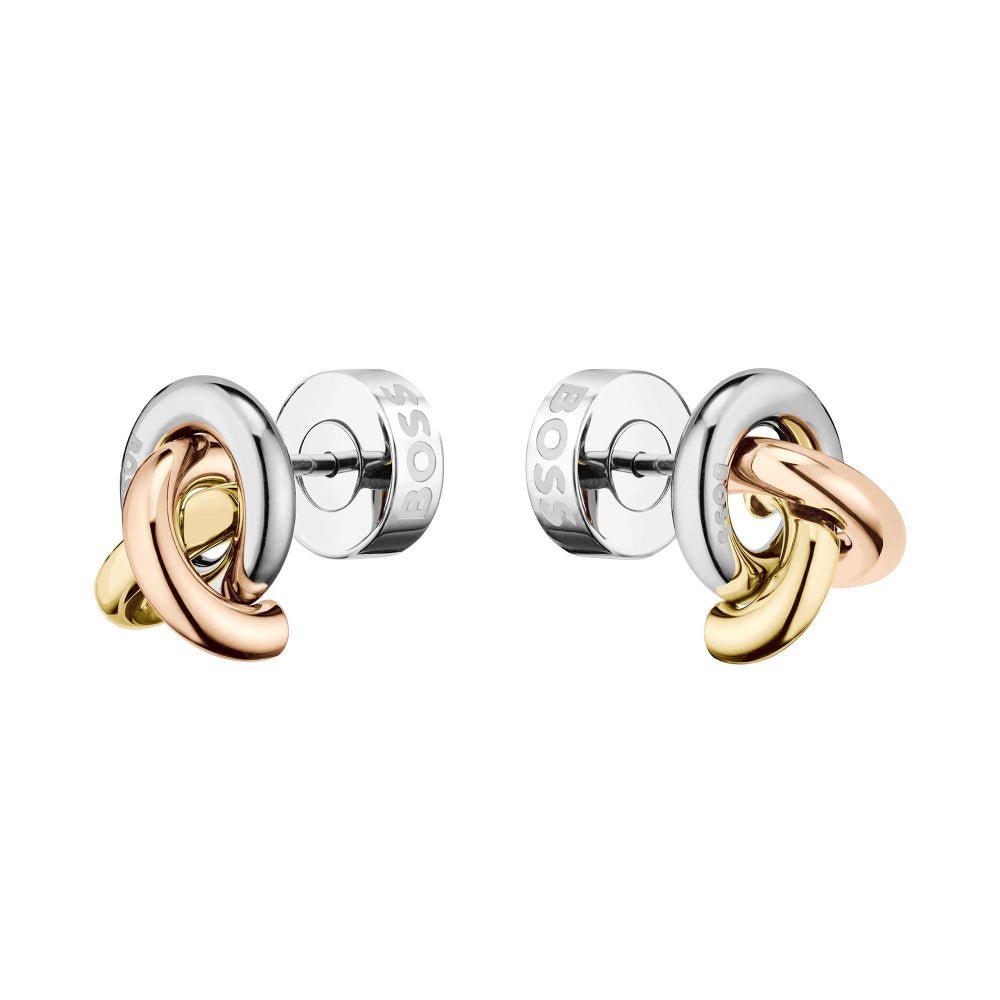 Hugo Boss Harmonie Ladies Tri Tone Earrings - MococoHugo Boss1580773885997646178Earrings