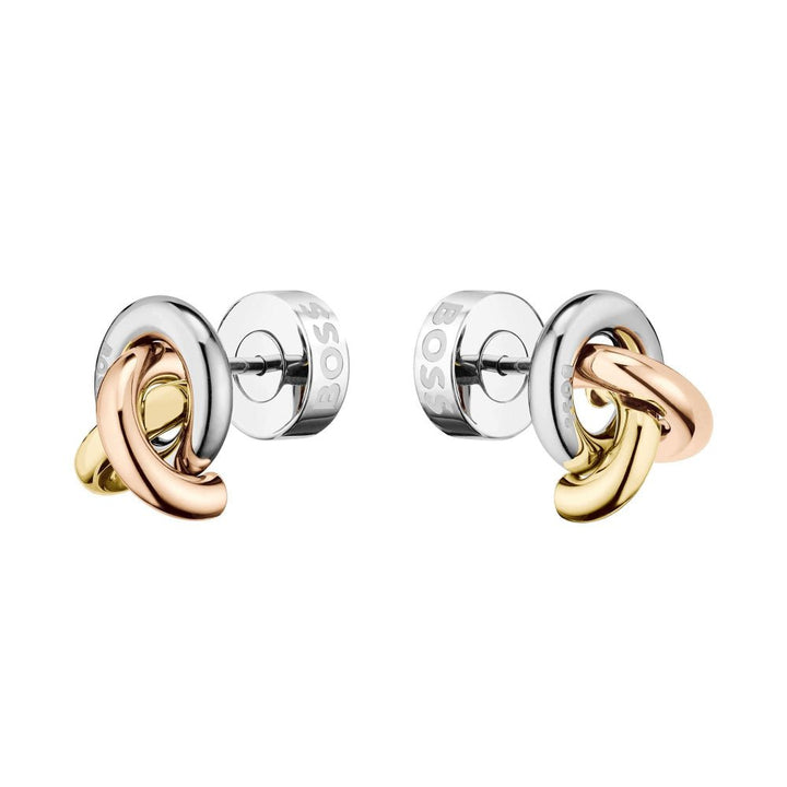 Hugo Boss Harmonie Ladies Tri Tone Earrings - MococoHugo Boss1580773885997646178Earrings