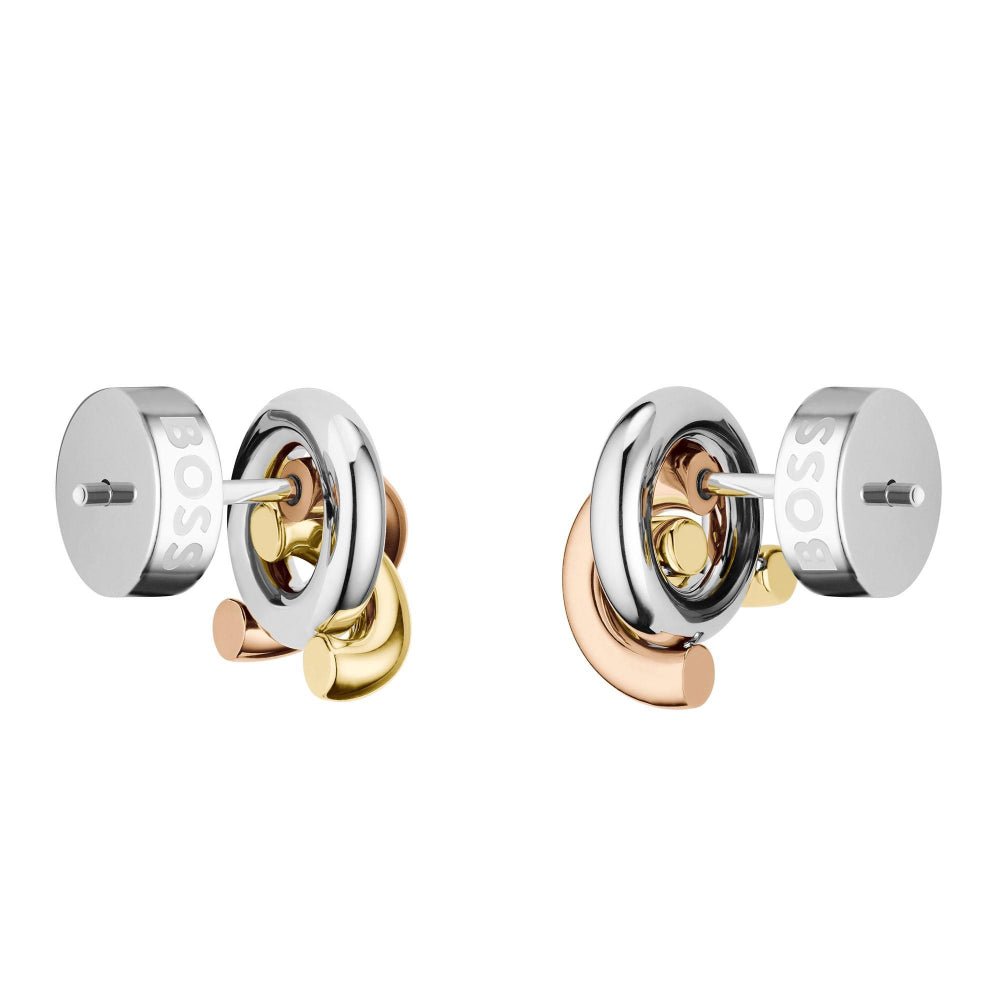 Hugo Boss Harmonie Ladies Tri Tone Earrings - MococoHugo Boss1580773885997646178Earrings