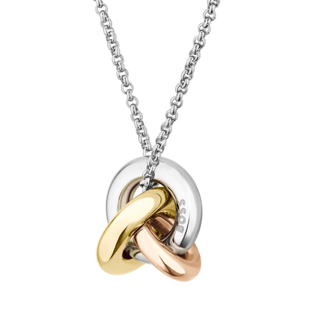 Hugo Boss Harmonie Ladies Tri Tone Necklace - MococoHugo Boss1580771885997646154Necklaces