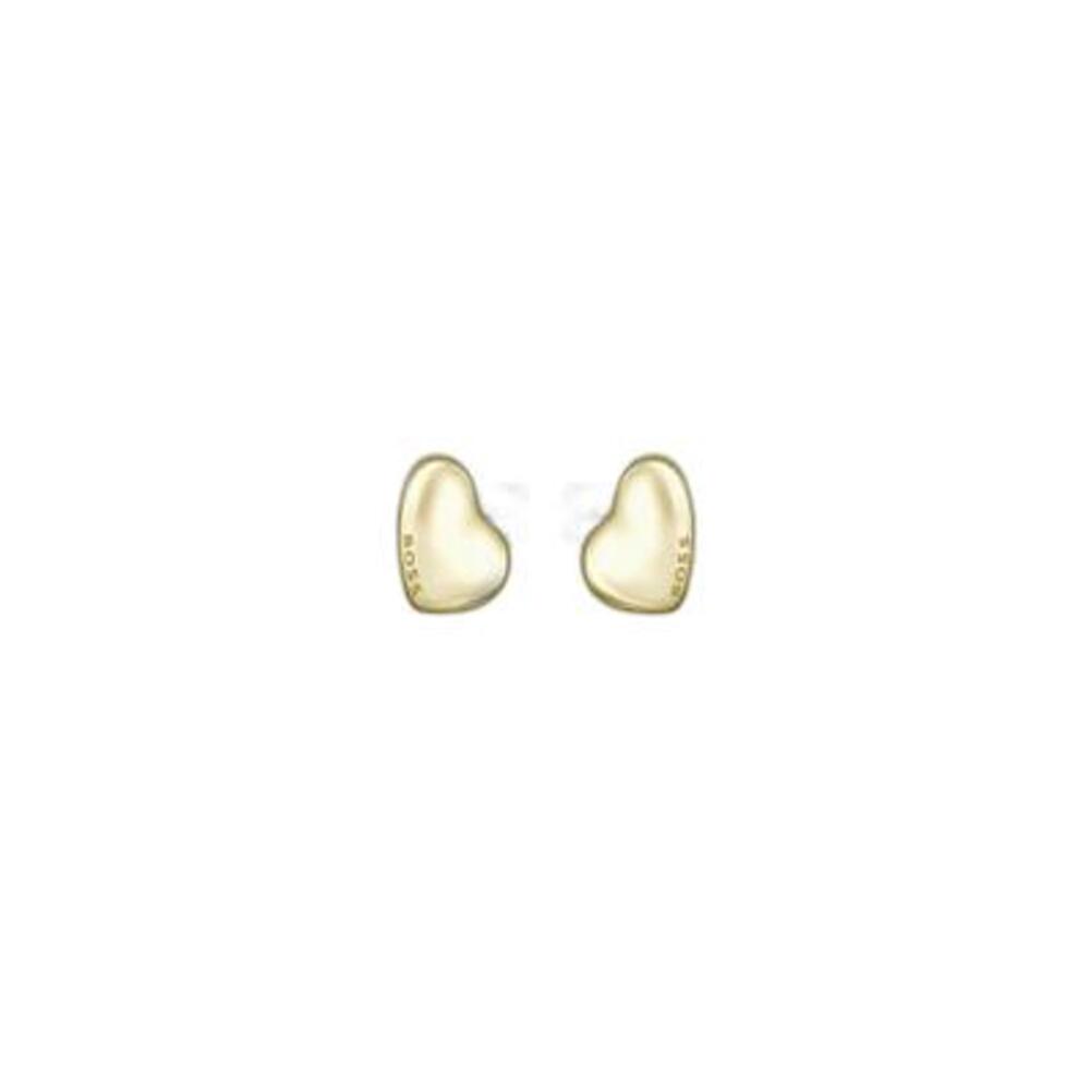 Hugo Boss Light Yellow Gold Honey Ladies Heart Earrings - MococoHugo Boss1580564885997564694Earrings