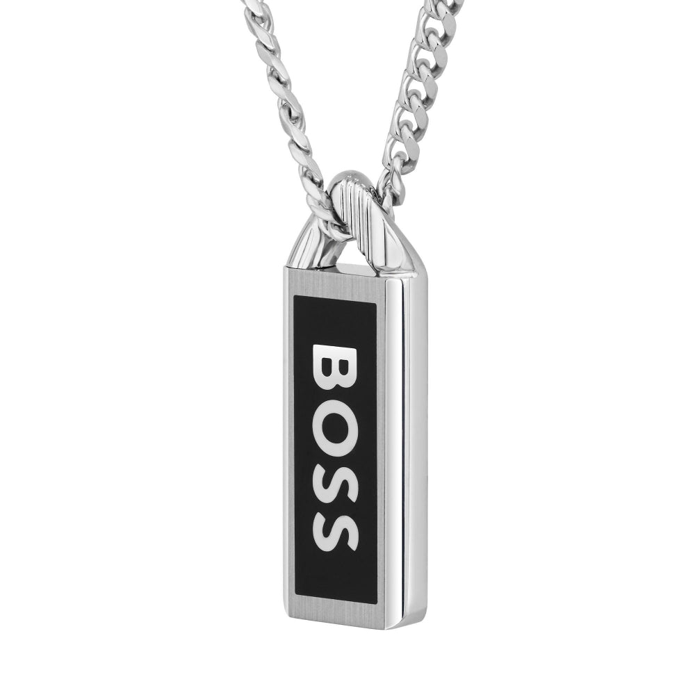 Hugo Boss Logo Plate Necklace 1