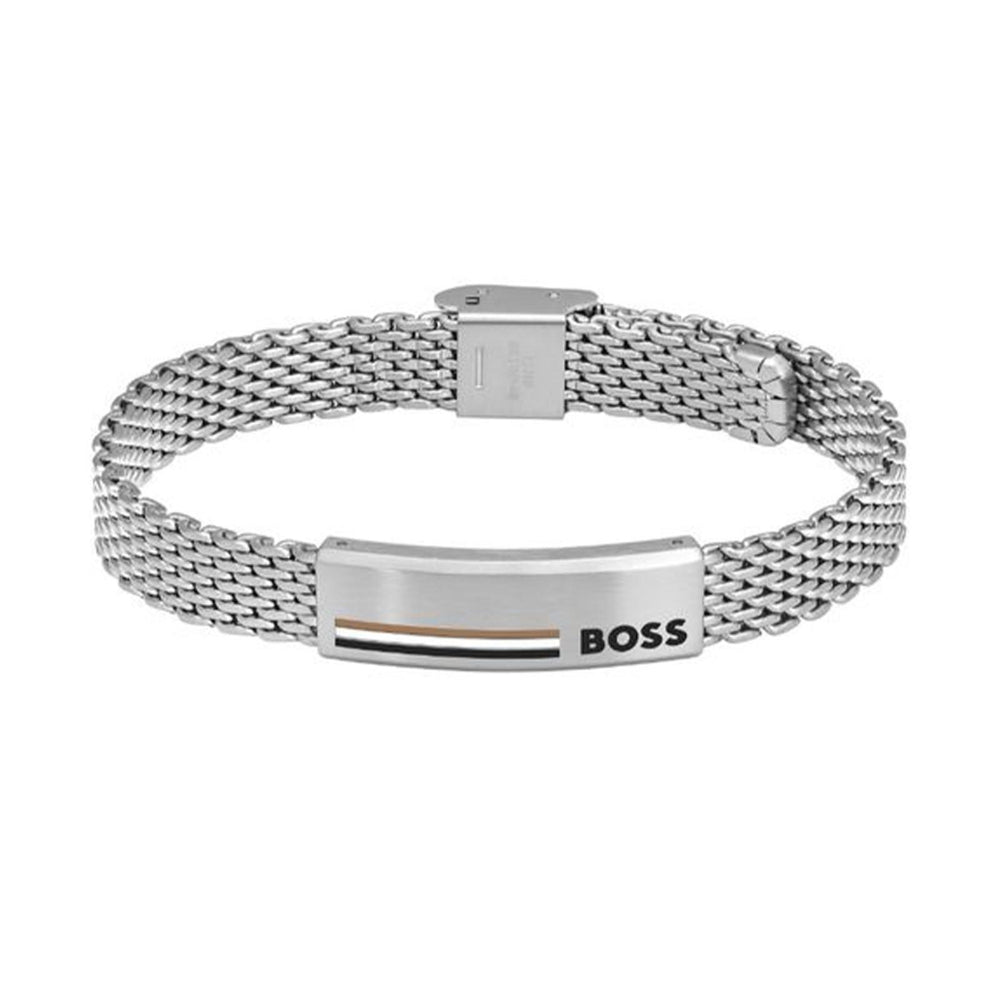 Hugo Boss Silver Alen Gents Mesh Bracelet 1