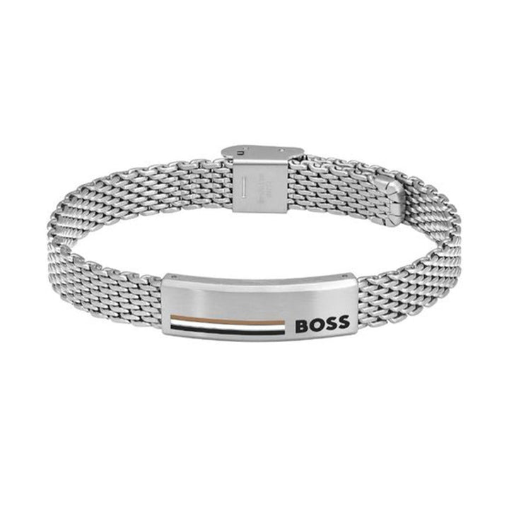 Hugo Boss Silver Alen Gents Mesh Bracelet 1