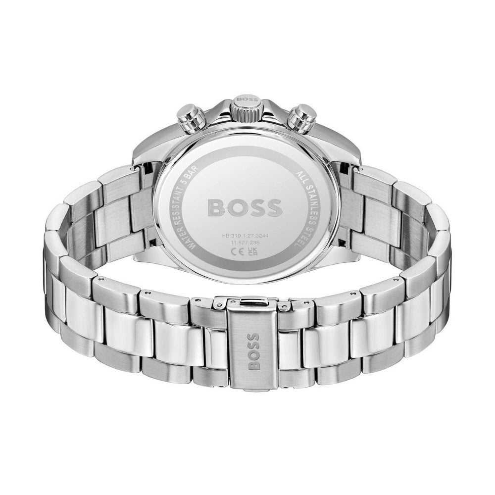 Hugo Boss Silver and Black Hero 2.0 Round Gents Bracelet Watch 5
