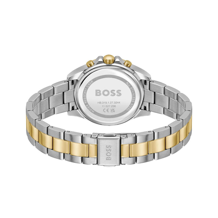 Hugo Boss Silver and Green Alley Round Ladies Sport Lux Bi Colour Bracelet Watch 5