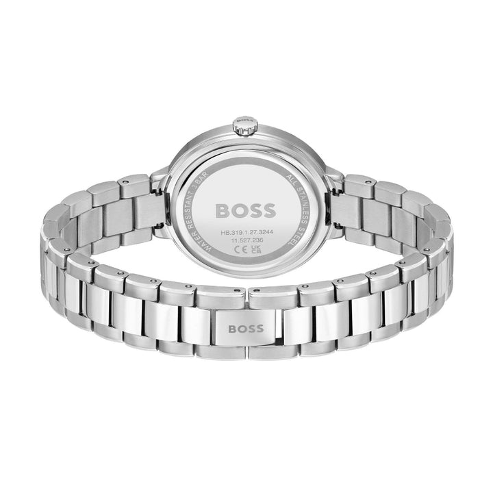 Hugo Boss Silver and Pink Sena Round Ladies Bracelet Watch 4