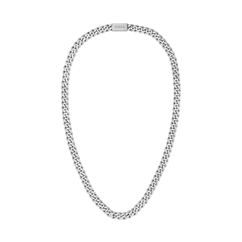 Hugo Boss Silver Chain Mens Link Necklace 1