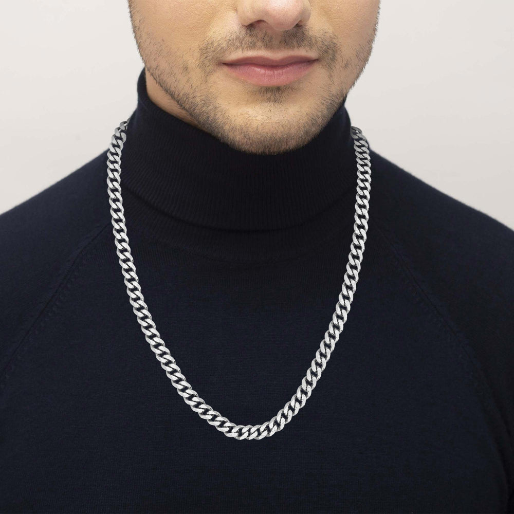 Hugo Boss Silver Chain Mens Link Necklace 2