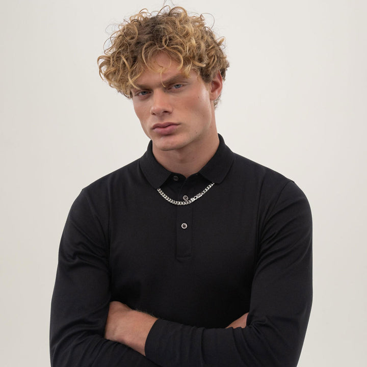 Hugo Boss Silver Curb Logo Link Chain Necklace 3