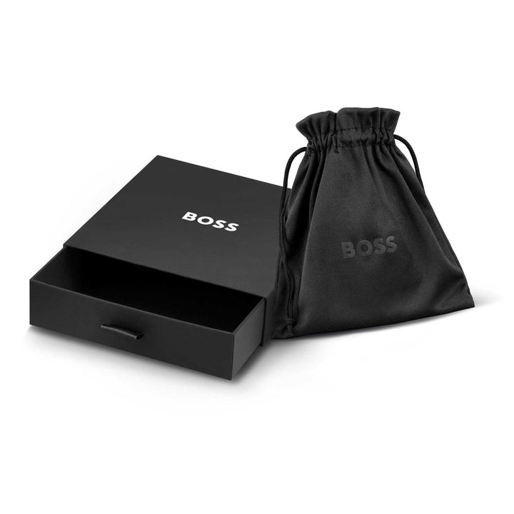Hugo Boss Silver Curb Logo Link Chain Necklace 6