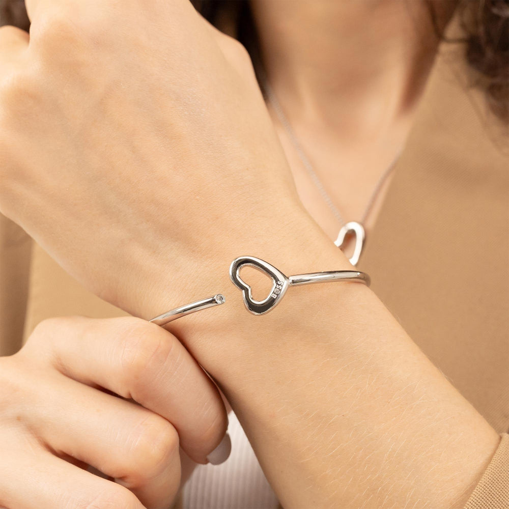 Hugo Boss Silver Honey Boundless Ladies Bangle 2