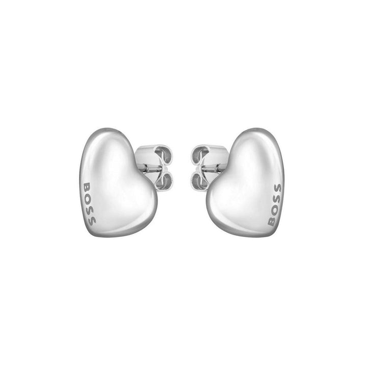 Hugo Boss Silver Honey Ladies Heart Earrings - MococoHugo Boss1580563885997564687Earrings