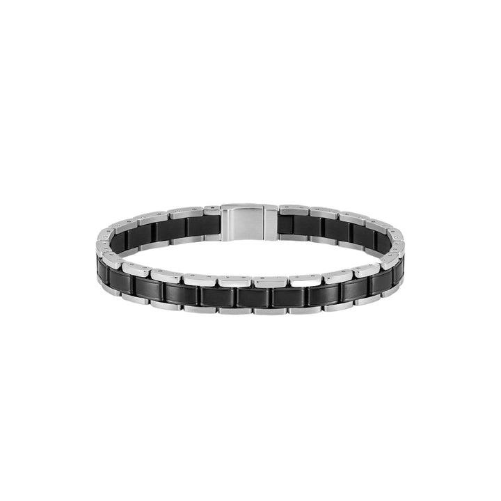Hugo Boss Silver Steel Black Plated Cuff - MococoHugo Boss1580665Bracelets