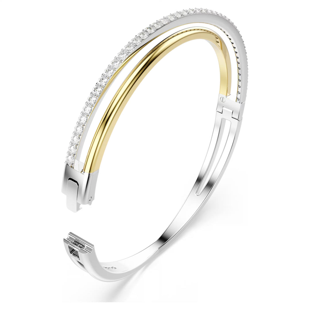 Swarovski Silver & Gold Hyperbola Bangle – Mococo
