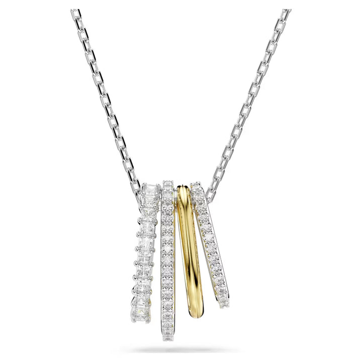 Swarovski Silver & Gold Hyperbola Necklace