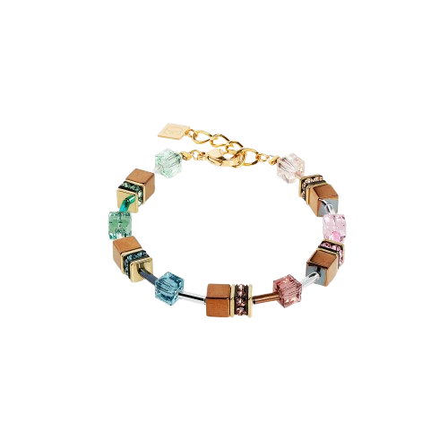 Coeur De Lion Gold GeoCUBE® Iconic Metallic Art Nouveau Bracelet