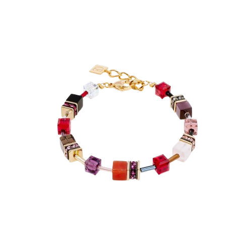Coeur De Lion Festive Red GeoCUBE® Iconic Precious Bracelet