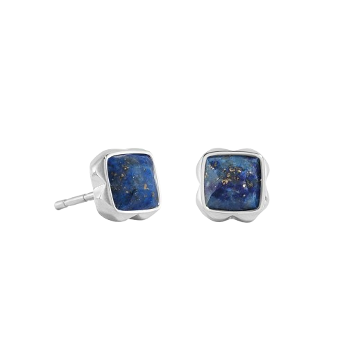 Coeur De Lion Silver Birthstone September Lapis Lazuli Earrings