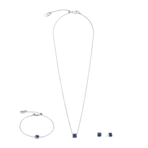 Coeur De Lion Silver Birthstone September Lapis Lazuli Earrings