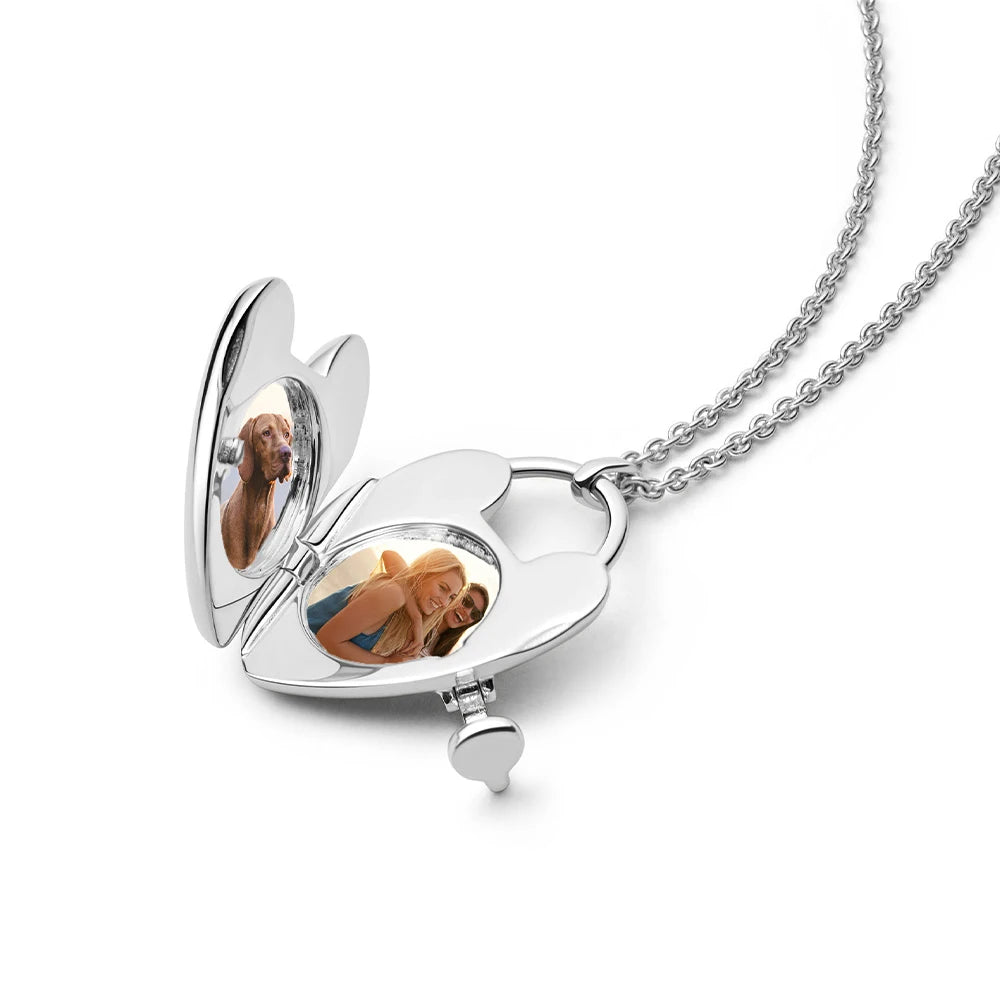 Astley Clarke Gold Vermeil Padlock Heart Locket Necklace