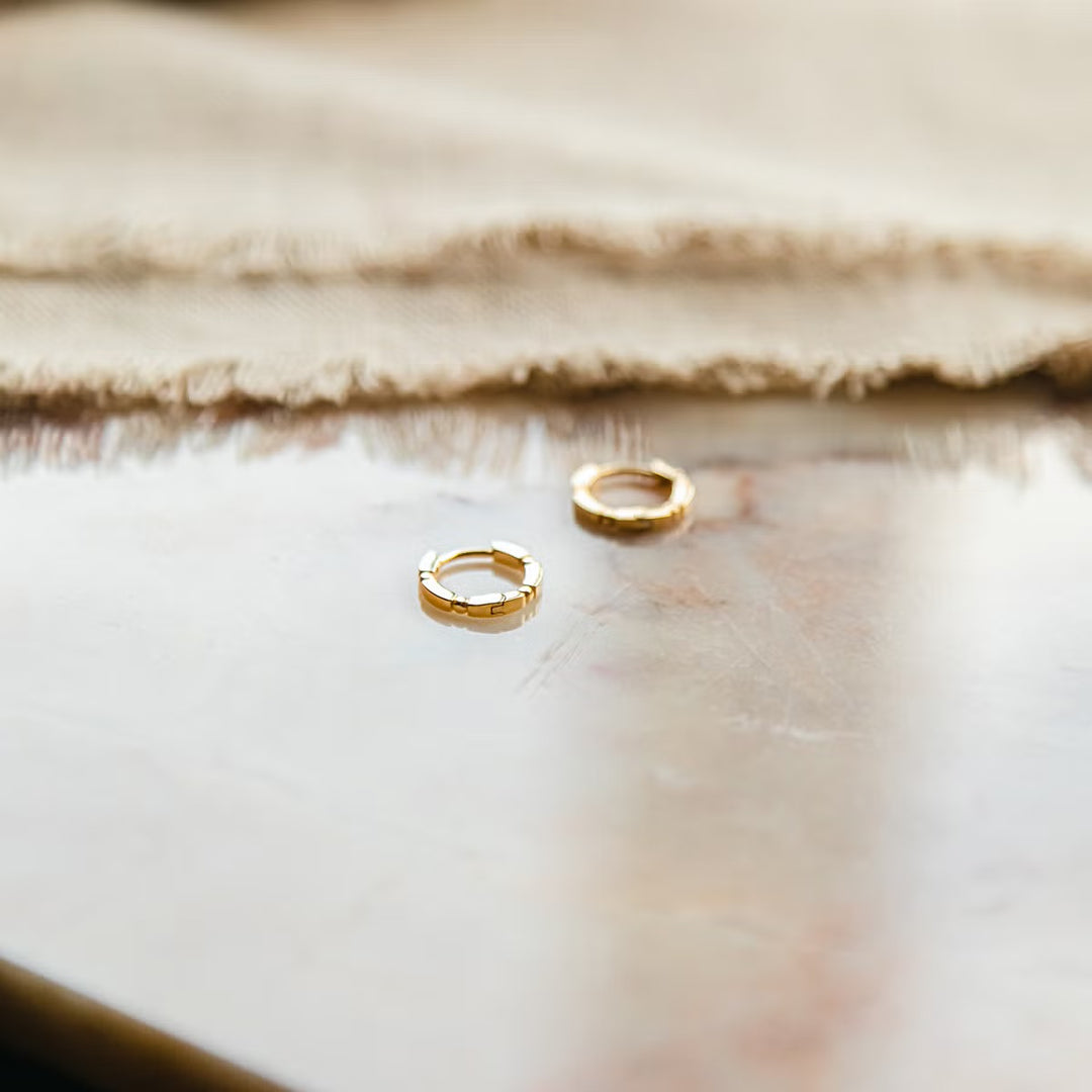 Daisy London 18ct Gold Plate Stacked Huggie Hoops