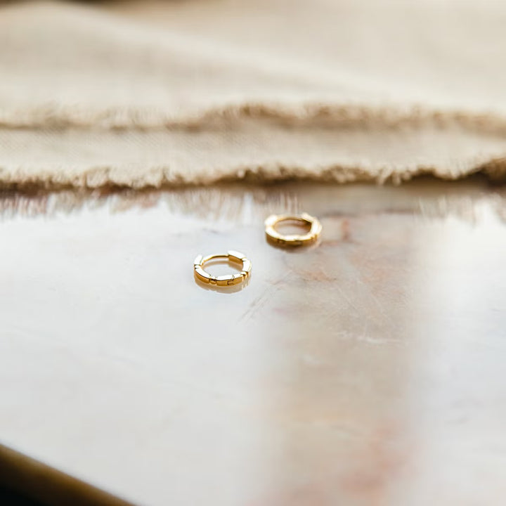 Daisy London 18ct Gold Plate Stacked Huggie Hoops