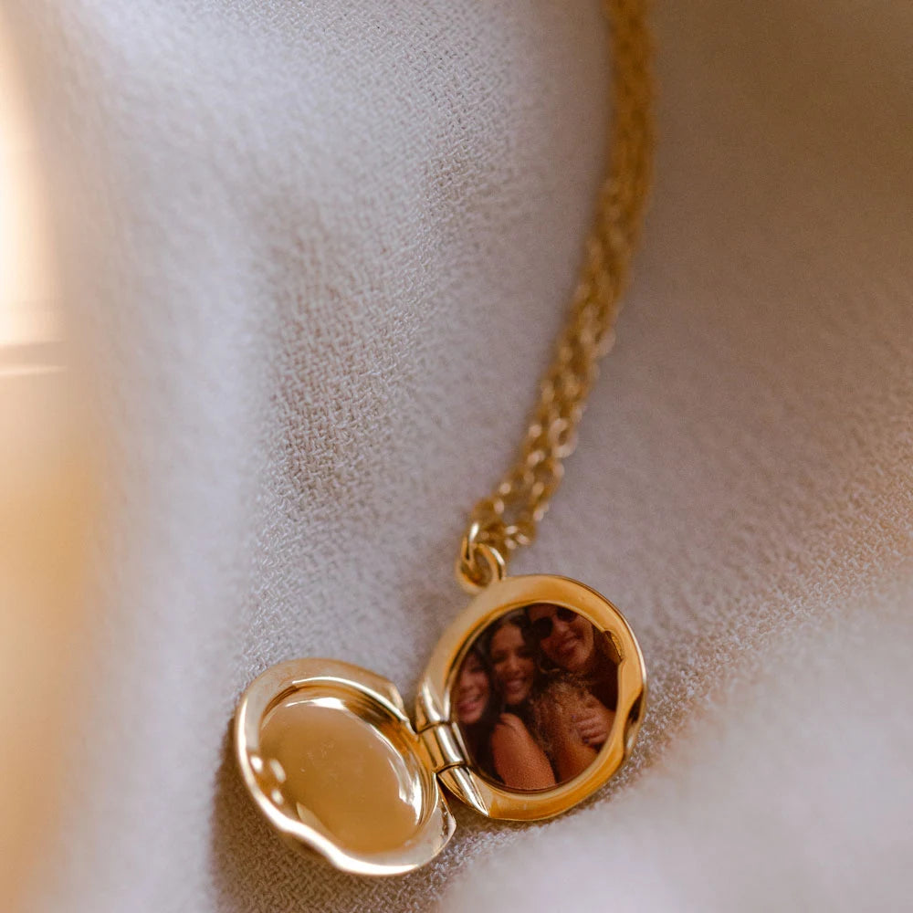 Astley Clarke Mini Star Locket Necklace - Personalized Sterling Silver or Gold Vermeil