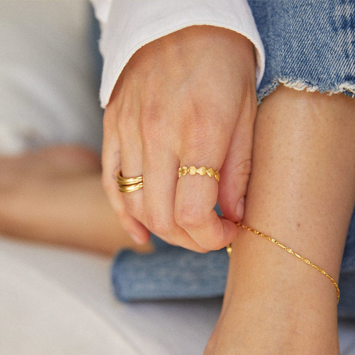 Daisy Shell Stacking Ring