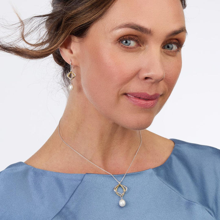 Kit Heath Alicia Golden Pearl Drop Earrings image 2
