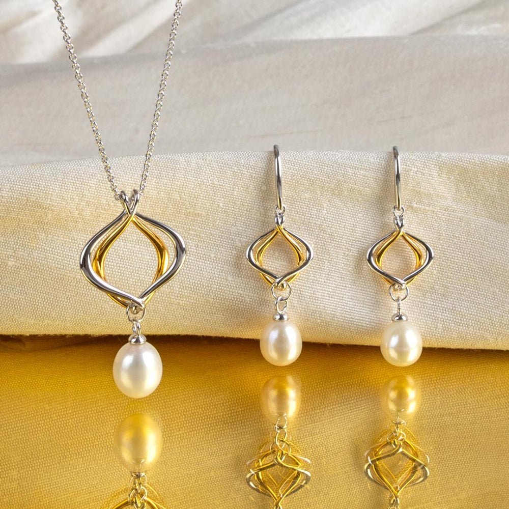 Kit Heath Alicia Pearl Golden FP RP/GP 18″ Necklace - MococoKit Heath90021GFP5038159171598Necklaces