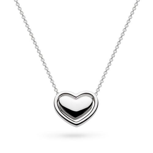Kit Heath Big Love Sterling Silver Statement Heart Necklace