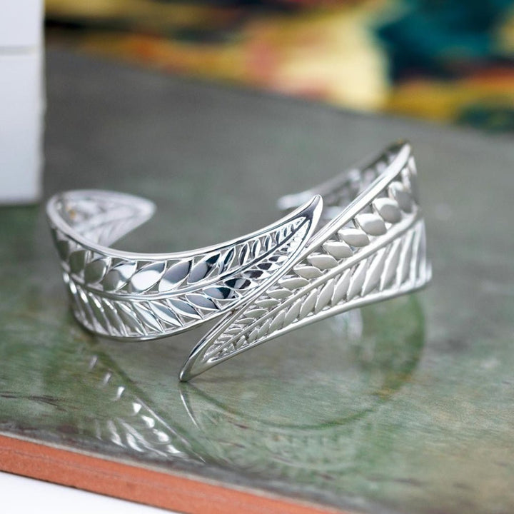 Kit Heath Blossom Eden Grande Wrapped Leaf Cuff Bangle - MococoKit Heath70247HP5038159151835Bracelets