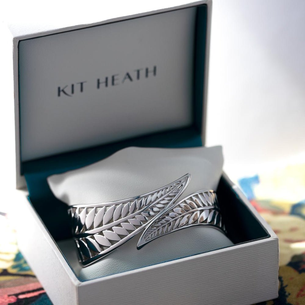 Kit Heath Blossom Eden Grande Wrapped Leaf Cuff Bangle - MococoKit Heath70247HP5038159151835Bracelets