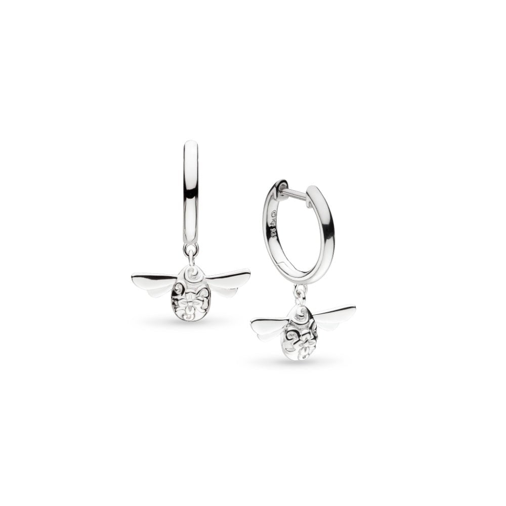 Kit Heath Blossom Flyte Honey Bee RP Hinged Hoop Drop Earrings - MococoKit Heath60337RP5038159173578Earrings