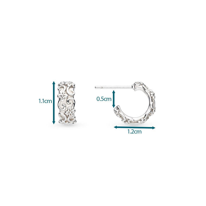 Kit Heath Blossom Flyte Honey Flower Chunky Hoop Earrings - MococoKit Heath40331RP5038159170379Earrings