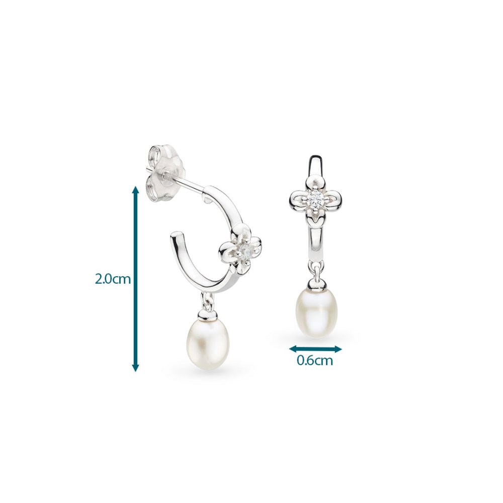 Kit Heath Blossom Flyte Honey Flower Pearl Hoop Earrings - MococoKit Heath50333FPC5038159170348Earrings