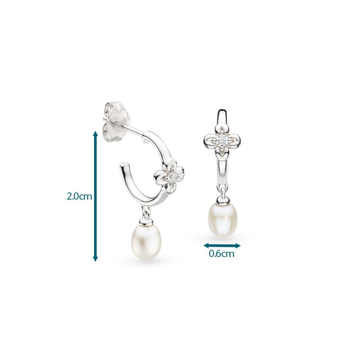 Kit Heath Blossom Flyte Honey Flower Pearl Hoop Earrings - MococoKit Heath50333FPC5038159170348Earrings