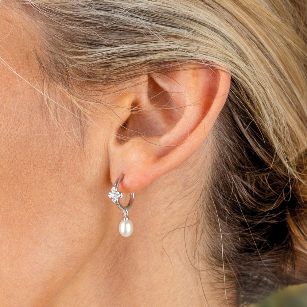 Kit Heath Blossom Flyte Honey Flower Pearl Hoop Earrings - MococoKit Heath50333FPC5038159170348Earrings