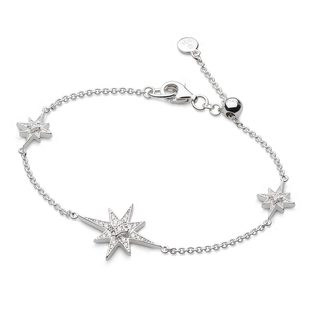 Kit Heath Céleste North Star CZ RP Station 7" Slider Bracelet (A) - MococoKit Heath70456CZ5038159173547Bracelets