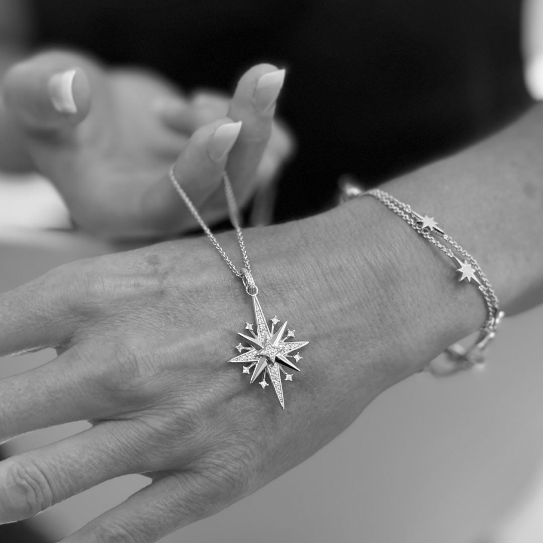 Kit Heath Celeste North Starburst Grande Slider Necklace - MococoKit Heath90457CZ5038159173486Necklace