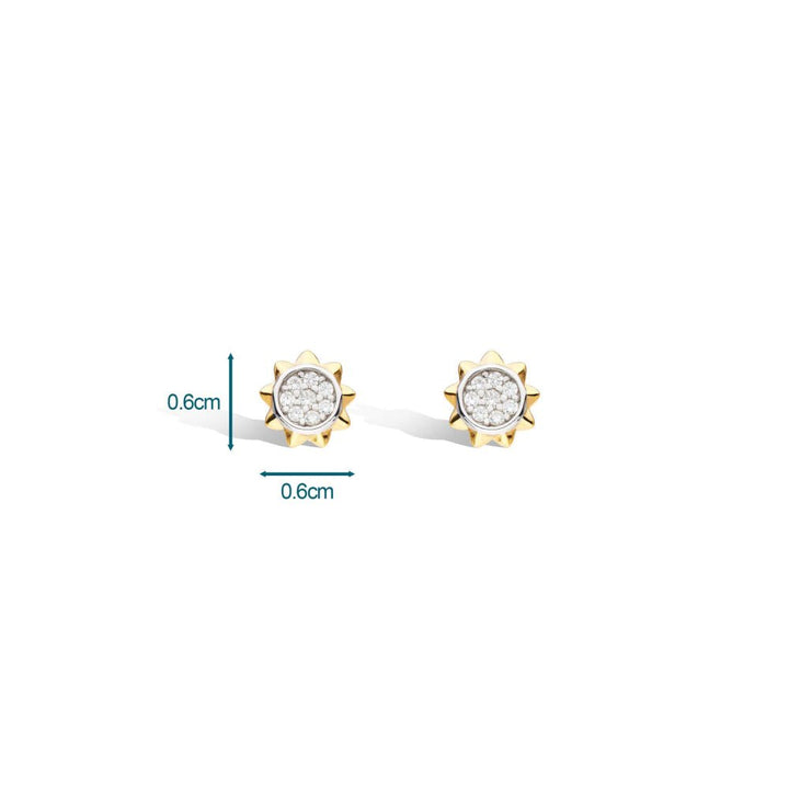 Kit Heath Celeste Small Sun Stud Earrings - MococoKit Heath30491GCZ5038159161575Earrings