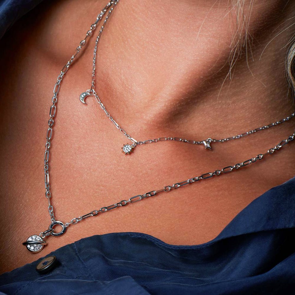Kit Heath Celeste Sun, Moon & Star Station Necklace - MococoKit Heath90494GCZ5038159163814Necklaces