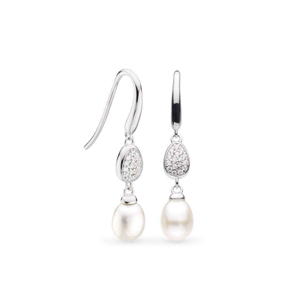 Kit Heath Coast Pebble Glisten Pave Pearl Drop Earrings - MococoKit Heath50182FPC5038159170584Earrings
