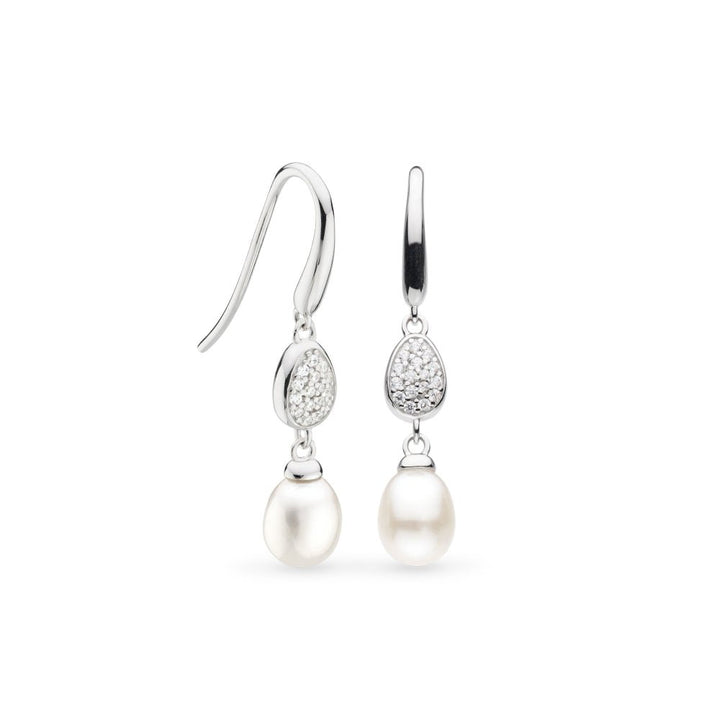 Kit Heath Coast Pebble Glisten Pave Pearl Drop Earrings - MococoKit Heath50182FPC5038159170584Earrings
