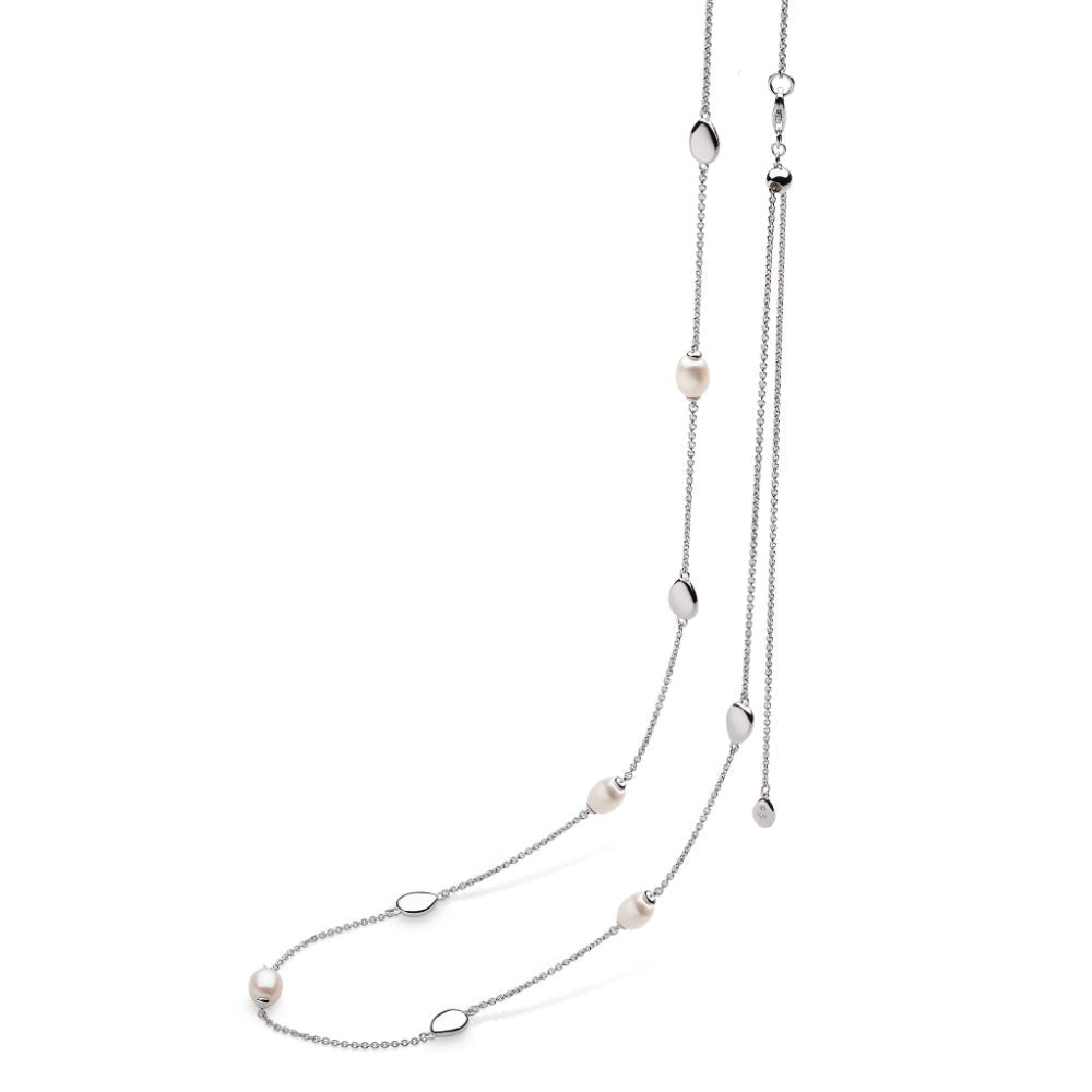 Kit Heath Coast Pebble Pearl Station Toggle Necklace - MococoKit Heath90169FPNecklace