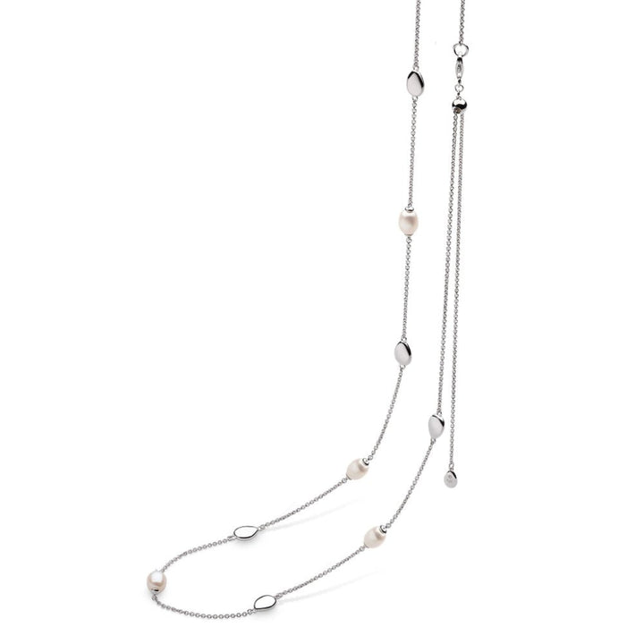 Kit Heath Coast Pebble Pearl Station Toggle Necklace - MococoKit Heath90169FPNecklace