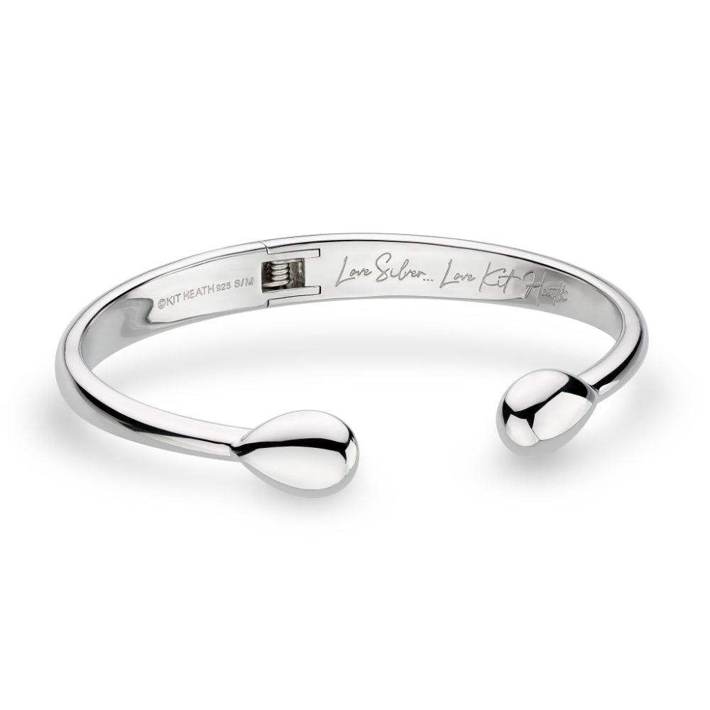 Kit Heath Coast Pebble Smooth Hinged Bangle image 4